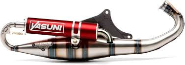 Escape Yasuni C16 completo para Piaggio y Gilera (rojo)