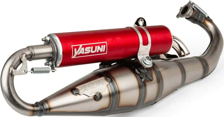 Escape Yasuni C16 completo para Piaggio y Gilera (rojo)