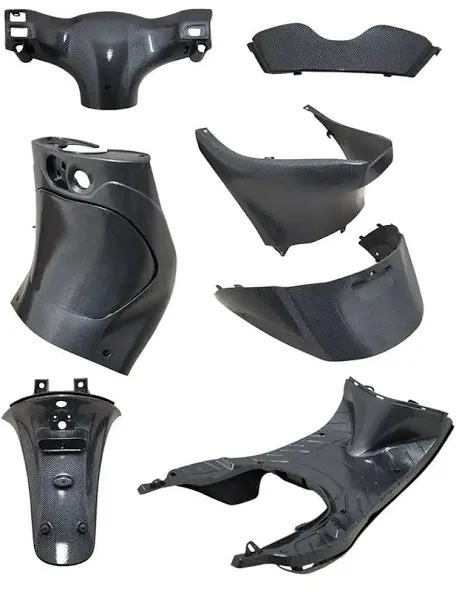 Kit de interiores en carbono para Piaggio Zip (9 piezas)