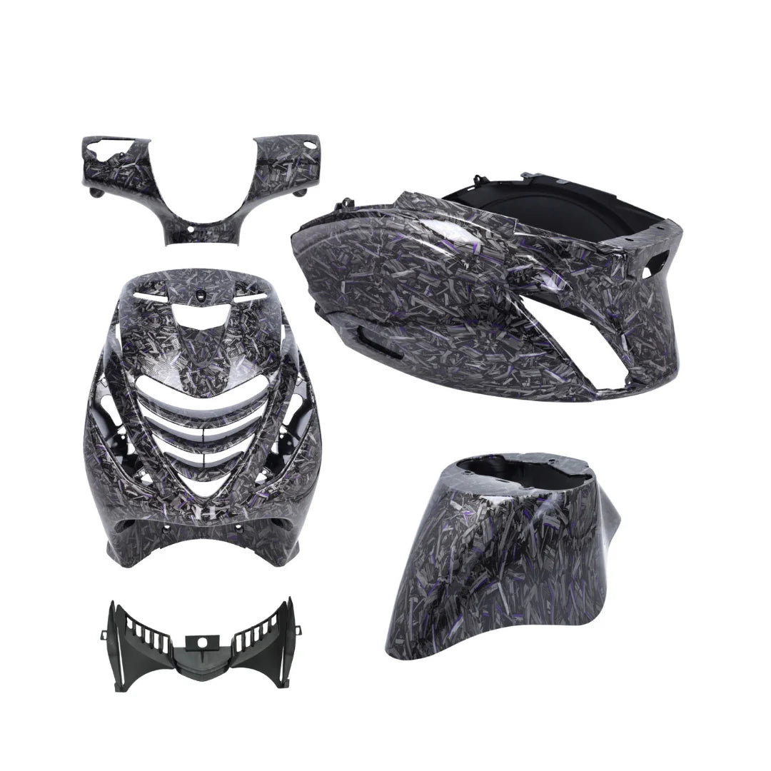 Kit de carenado SP carbono forjado negro para Piaggio Zip