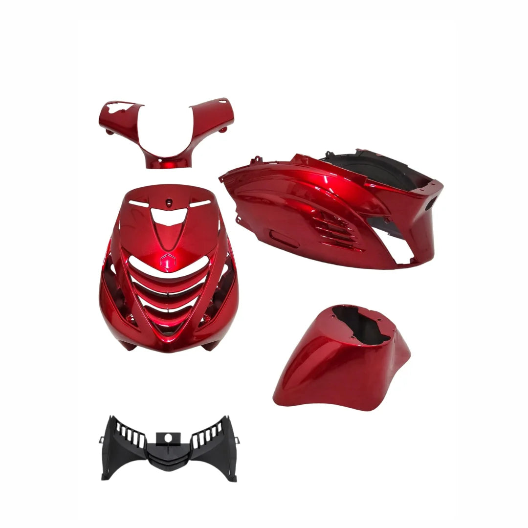 Kit de carenado rojo deportivo Piaggio Zip